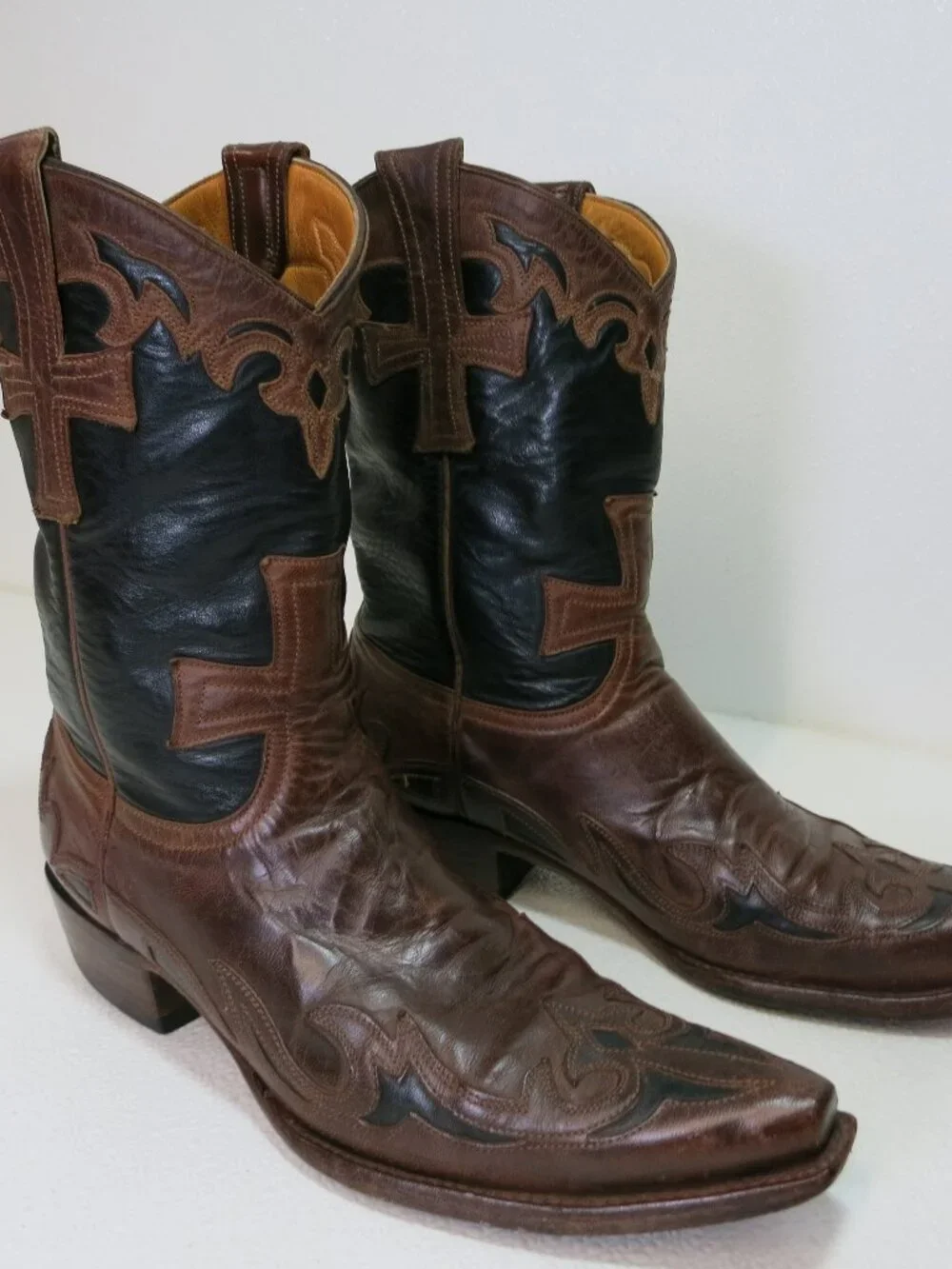 Old Gringo Cross Snip Toe Leather Western Cowgirl Cowboy Boots Footwear Mexico 9 - Picture 2 of 7